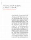 Research paper thumbnail of Presentación de este número especial