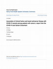 Research paper thumbnail of Association of clinical factors and recent anticancer therapy with COVID-19 severity among patients with cancer: a report from the COVID-19 and Cancer Consortium