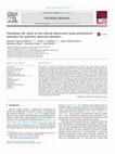 Classifying risk status of non-clinical adolescents using psychometric indicators for psychosis spectrum disorders Cover Page