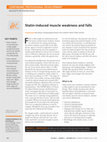 Research paper thumbnail of Statin-induced muscle weakness and falls