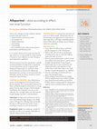 Research paper thumbnail of Allopurinol--dose according to effect, not renal function