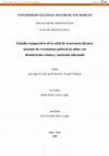 Estudio comparativo de la edad de ocurrencia del pico máximo de crecimiento puberal en niños con desnutrición crónica y nutrición adecuada Cover Page