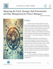 Mastering the Clock: Strategic Task Prioritization and Time Management for Project Managers Cover Page