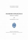 Abascal Palazón, J. M.  – Búa Carballo, J. C. – Picallo, H., Setandianiegis, una nueva divinidad plural en Santa María de los Baños (Cuntis, Pontevedra. Hispania citerior),  Ficheiro Epigráfico 245, 2023, n.º 839 Cover Page