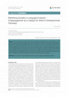 Rethinking Sociality in Language Evolution: Enlanguagement as a Catalyst for Shifts in Developmental Pathways Original Study Cover Page