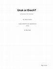 Uruk or Erech Cover Page