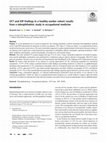 OCT and IOP findings in a healthy worker cohort: results from a teleophthalmic study in occupational medicine Cover Page