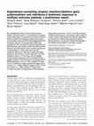 Angiotensin-converting enzyme insertion/deletion gene polymorphism and interferon-β treatment response in multiple sclerosis patients Cover Page