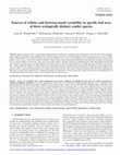 Research paper thumbnail of Sources of within- and between-stand variability in specific leaf area of three ecologically distinct conifer species