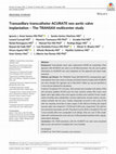 Transaxillary transcatheter ACURATE neo aortic valve implantation – The TRANSAX multicenter study Cover Page