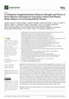 L-Glutamine Supplementation Enhances Strength and Power of Knee Muscles and Improves Glycemia Control and Plasma Redox Balance in Exercising Elderly Women Cover Page