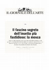 "Mosche nell'arte", in "Il Giornale dell'arte on - line", 18 luglio 2024 Cover Page