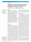 Research paper thumbnail of Xanthomatous oophoritis following uterine artery embolisation: successful conservative surgical management with favourable outcome