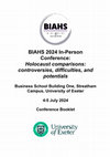 BIAHS Holocaust comparisons: controversies, difficulties, and potentials Cover Page