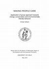 Making people care : Application of group approach towards energy conservation and environmentally friendly behavior Cover Page