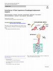 Correction to: 14 Years’ experience of esophageal replacement surgeries Cover Page