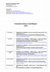 Research paper thumbnail of EBOHLER, Communications scientifiques, 07-2024