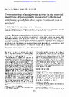 Demonstration of antiglobulin activity in the synovial membrane of patients with rheumatoid arthritis and ankylosing spondylitis after pepsin treatment: real or artefact? Cover Page