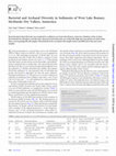 Research paper thumbnail of Bacterial and Archaeal Diversity in Sediments of West Lake Bonney, McMurdo Dry Valleys, Antarctica