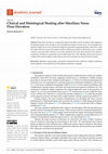 Clinical and Histological Healing after Maxillary Sinus Floor Elevation Cover Page