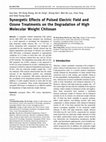 Synergetic Effects of Pulsed Electric Field and Ozone Treatments on the Degradation of High Molecular Weight Chitosan Cover Page