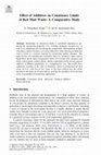 Research paper thumbnail of Effect of Additives on Consistency Limits of Red Mud Waste: A Comparative Study