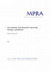 Accounting and Financial Reporting during a Pandemic Cover Page