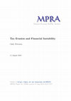 Tax evasion and financial instability Cover Page