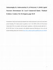 Research paper thumbnail of Capital Structure Determinants for Local Commercial Banks: Thailand Evidence