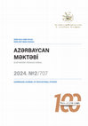 AZƏRBAYCAN MƏKTƏBİ / AZERBAIJAN JOURNAL OF EDUCATIONAL STUDIES, Volume 707, Issue 2, 2024 Cover Page