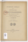 Belfort, A. de, 1892, Description générale des monnaies mérovingiennes par ordre alphabétique des ateliers, tome 3. Cover Page