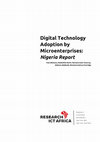 Digital Technology Adoption by Microenterprises: Nigeria Report Cover Page