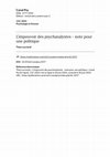 L'impouvoir des psychanalystes -note pour une politique Cover Page