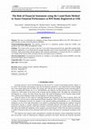 Research paper thumbnail of The Role of Financial Statements using the Camel Ratio Method to Assess Financial Performance at BNI Banks Registered at OJK