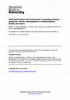 Research paper thumbnail of Staff participation and involvement in managing change: grassroots service development in multidisciplinary health-care teams