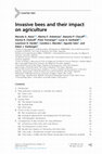 Research paper thumbnail of Invasive bees and their impact on agriculture