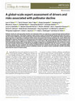 Research paper thumbnail of A global-scale expert assessment of drivers and risks associated with pollinator decline