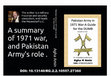 Pakistan Army in 1971-A Guide for the Dumb Cover Page