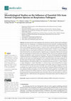 Research paper thumbnail of Microbiological Studies on the Influence of Essential Oils from Several Origanum Species on Respiratory Pathogens