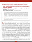 Research paper thumbnail of Positive behavior support: Analysis of consistency between office discipline referrals and teacher recordings of disruptive classroom behaviors