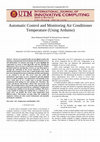 Automatic Control and Monitoring Air Conditioner Temperature (Using Arduino) Cover Page