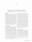 Research paper thumbnail of Genomics, ethics, and intellectual property