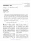 Waitoller, F., Artiles, A. J., & Cheney, D. (2010). The miner’s canary: A review of overrepresentation research and explanations. The Journal of Special Education, 44, 29-49. Cover Page