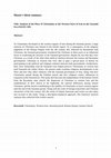 Master's thesis summary Title: Analysis of the Place of Christianity in the Western Parts of Iran in the Sassanid Era (224-651 AD Cover Page