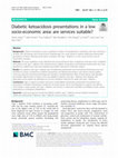 Research paper thumbnail of Diabetic ketoacidosis presentations in a low socio-economic area: are services suitable?