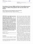 Research paper thumbnail of Correlation of serum ANA and direct immunofluorescence studies in elderly Thai patients with red and white oral lesions