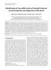 Research paper thumbnail of Identification of Non-edible Seeds as Potential Feedstock for the Production and Application of Bio-diesel