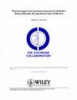 Research paper thumbnail of Pharmacological and nutritional treatment for McArdle disease (Glycogen Storage Disease type V)