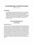 Levirate Marriage in the New Covenant Cover Page