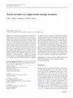 Research paper thumbnail of Neural correlates of a single-session massage treatment